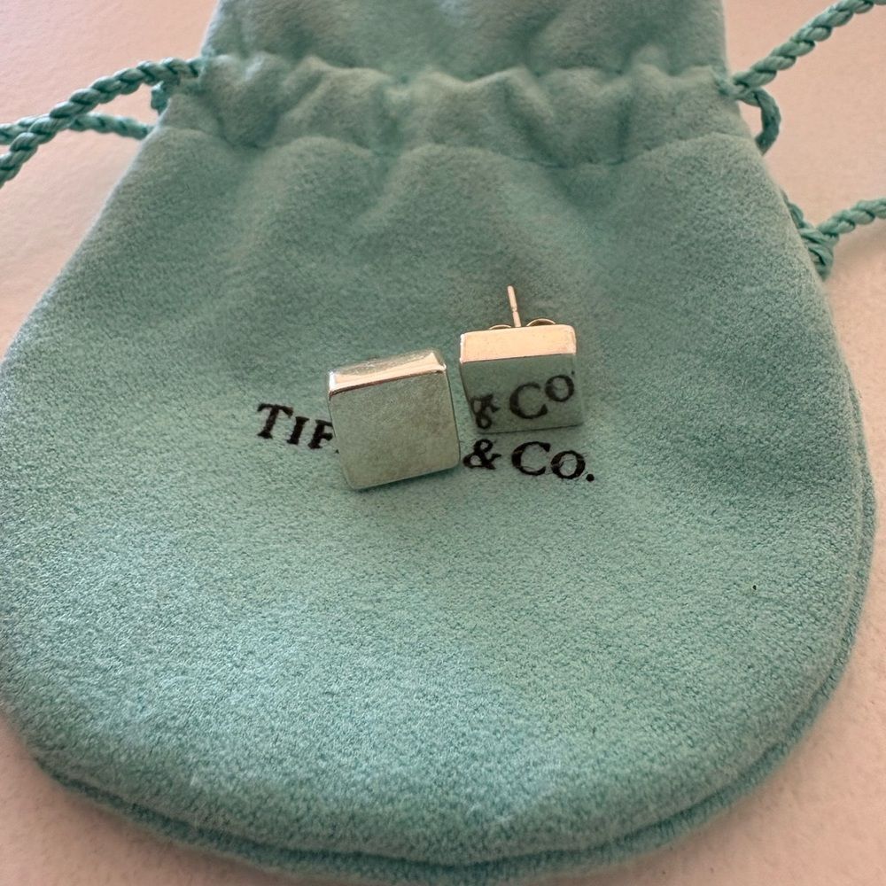 Tiffany & Co. Square Earrings - Picture 3 of 5